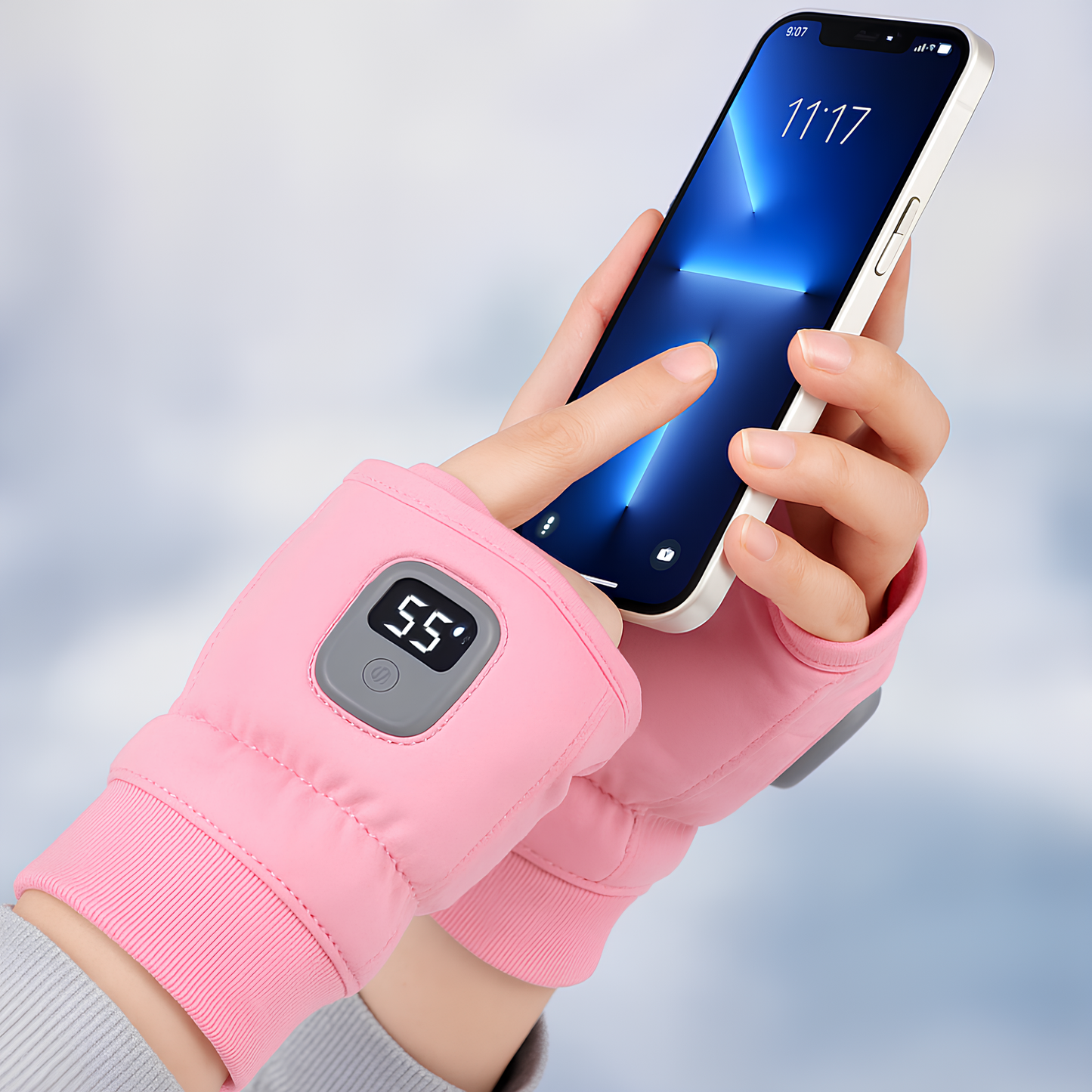 Rechargeable Heated Fingerless Gloves