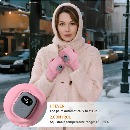 Rechargeable Heated Fingerless Gloves
